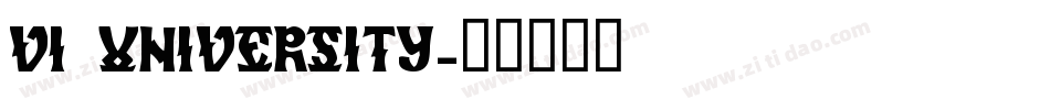 VI University字体转换